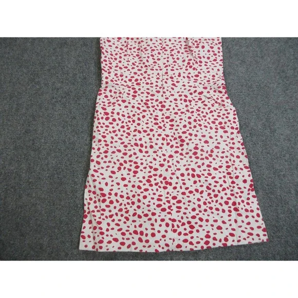 J McLaughlin Dress Womens 12 Multicolor Polka Dot Sleeveless Sheath Knee Length - Picture 2 of 14